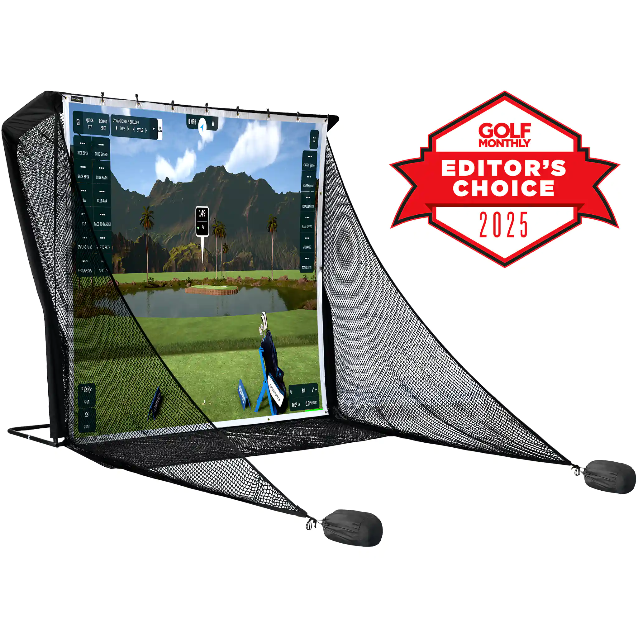 SimSpace Golf - Red de práctica y pantalla de impacto de golf Deluxe ...