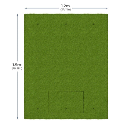 Tapete de Batida Fino Padrão Reversível 1,5m x 1,2m (4' 11" x 3' 11")