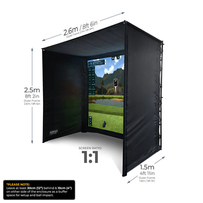 Conjunto de Simulador Doméstico Square Golf