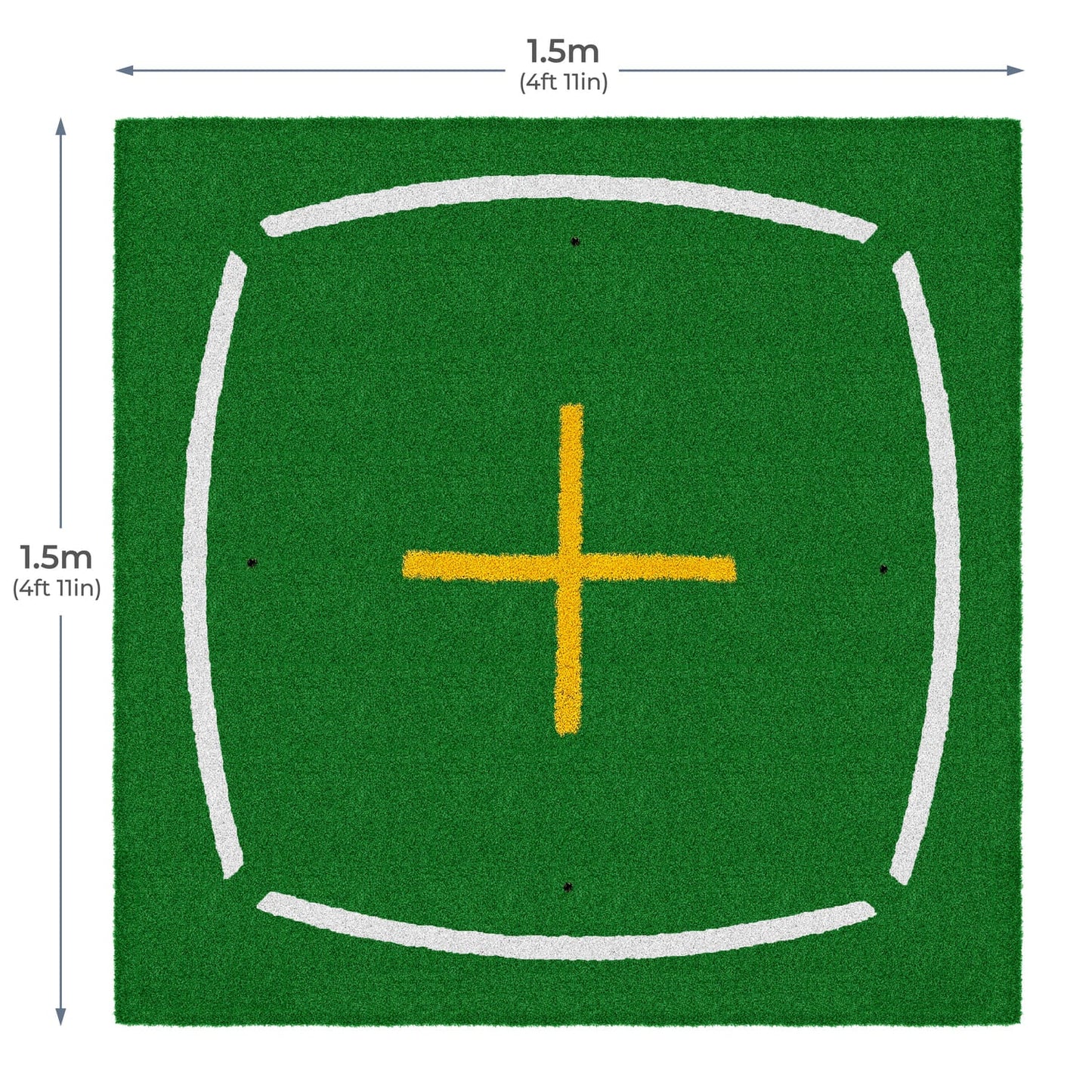Tapete de Batida de Ensino 1,5m x 1,5m (4' 11" x 4' 11")