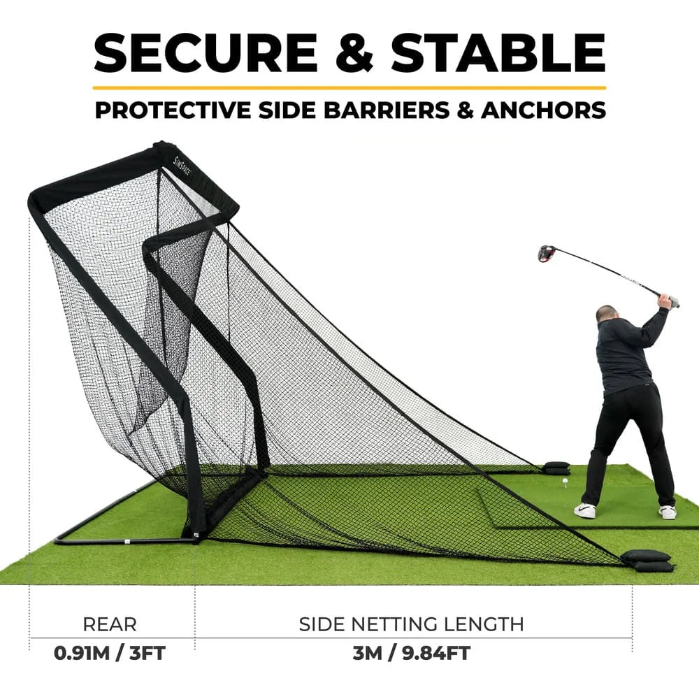 Paquete de red de práctica Square Golf Omni