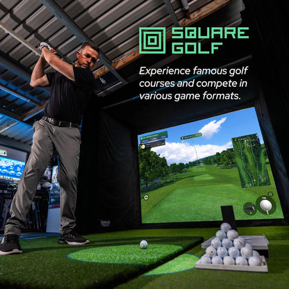 Conjunto de Simulador Doméstico Square Golf