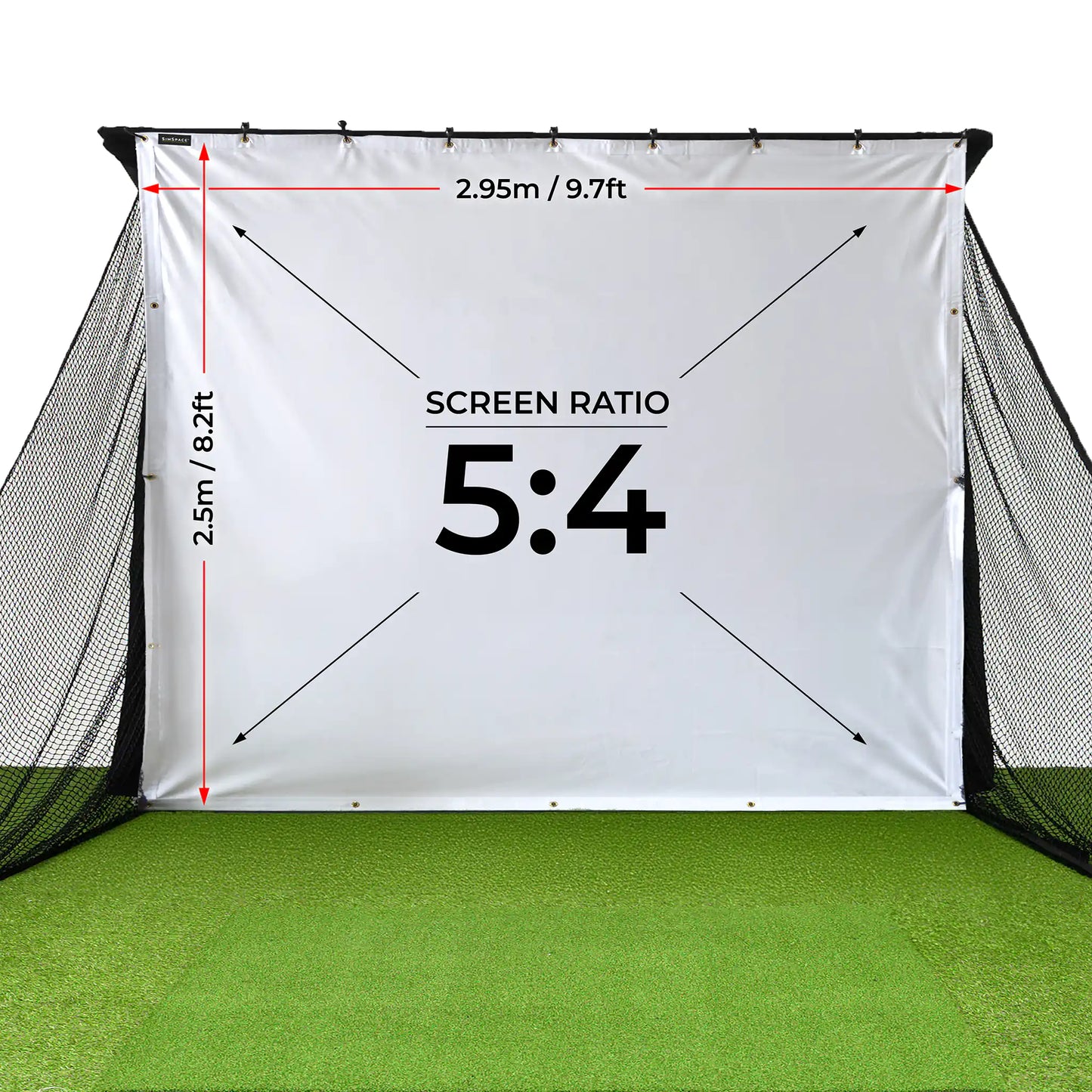 Paquete de red de práctica Square Golf para casa