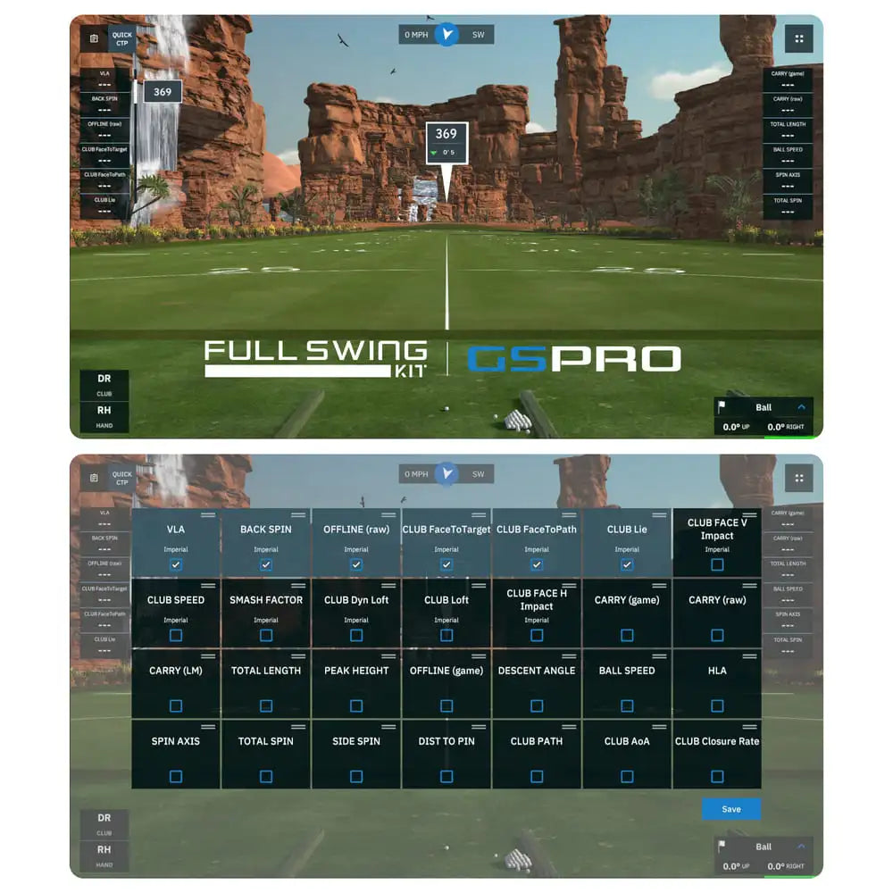 Monitor de lanzamiento Full Swing KIT